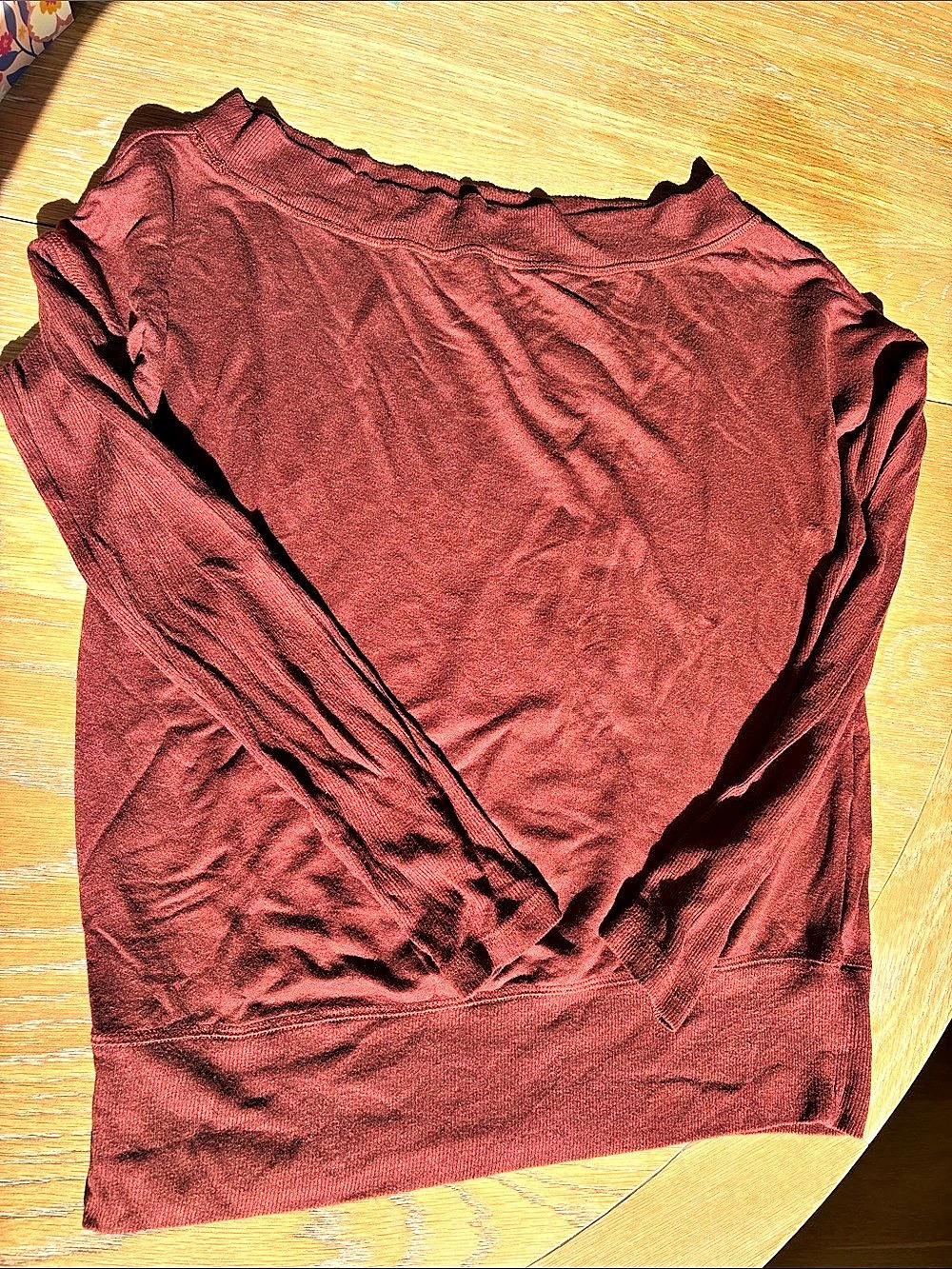 Athleta Move With Ease Off The Shoulder Top Maroon Small